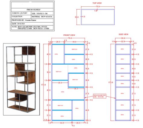 open shelf cabinet dimensions